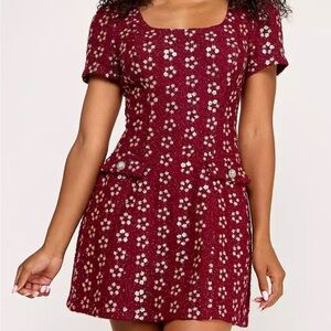 Burgundy Dress